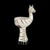 Ygo Bloempot ZEBRA Wit/Zwart L| Woondecoratie
