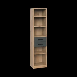 Ygo Boekenkast HUVAR J04-Plankeneiche/Graphite| Boekenkasten