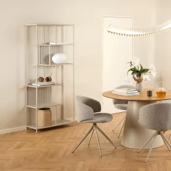 Ygo Boekenrek BOKSKAP Grijs Assym. B77| Vitrinekasten|Boekenkasten