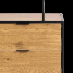 Ygo Boekenrek BOKSKAP Wild Assym. Oak B77| Vitrinekasten|Boekenkasten