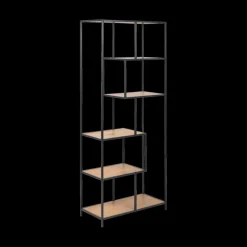 Ygo Boekenrek BOKSKAP Wild Oak Assymetrisch B77| Vitrinekasten|Boekenkasten