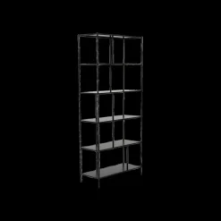Ygo Boekenrek CLAVIS Metaal Zwart| Vitrinekasten|Boekenkasten