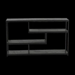 Ygo Boekenrek SVENTON Eiken Zwart| Boekenkasten|Vitrinekasten