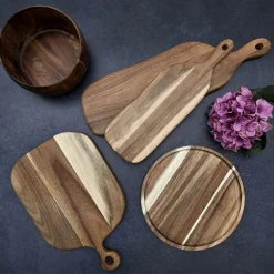 Ygo Bord ACARA Rond Acacia Bruin| Tafelaccessoires