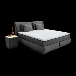 Ygo Boxspring AMSTELVEEN 180x200 Donkergrijs| Boxsprings