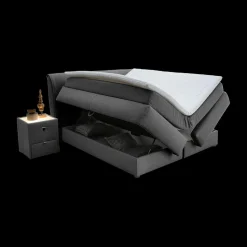 Ygo Boxspring AMSTELVEEN 180x200 Donkergrijs| Boxsprings