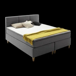 Ygo Boxspring KEULEN 180x200 Grijs| Boxsprings