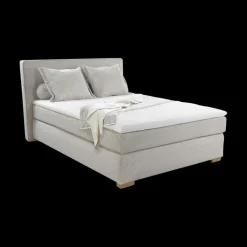 Ygo Boxspring TILBURG Ribfluweel 426/17 Greige 140x200| Boxsprings