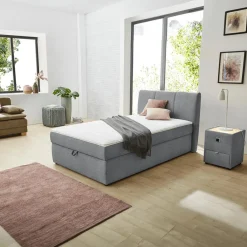 Ygo Boxspring VLISSINGEN Stof 142/09 Grijs 120x200| Boxsprings