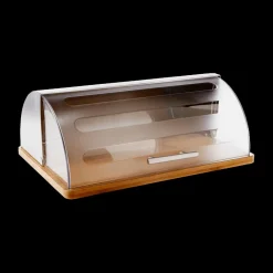 Ygo Broodtrommel BAMOR Bamboe/Inox Transp.| Bewaaraccessoires