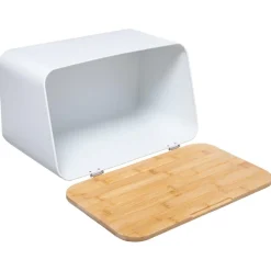 Ygo Broodtrommel WHITEWOOD Met. Wit| Bewaaraccessoires