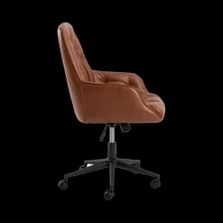 Ygo Bureaustoel HANNES PU Retro Brandy| Bureaustoelen