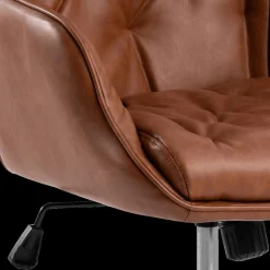 Ygo Bureaustoel HANNES PU Retro Brandy| Bureaustoelen