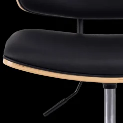Ygo Bureaustoel MIKKEL PU Zwart/Eik Fineer| Bureaustoelen