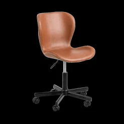 Ygo Bureaustoel PLATS PU Retro Brandy| Bureaustoelen