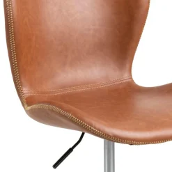 Ygo Bureaustoel PLATS PU Retro Brandy| Bureaustoelen
