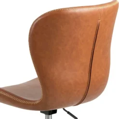 Ygo Bureaustoel PLATS PU Retro Brandy| Bureaustoelen