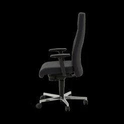 Ygo Bureaustoel PROFI CHIEF Zwart Leder| Bureaustoelen