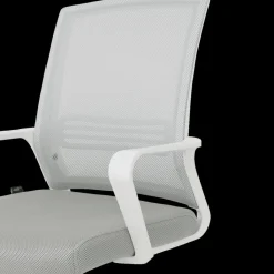 Ygo Bureaustoel TEUN Mesh Lichtgrijs/Wit| Bureaustoelen
