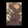 Ygo Canvas LADY M/Hoed Bruin/Zwart| Wanddecoratie