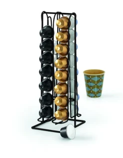 Ygo Capsulehouder CUPS 32cups Met. Zwart| Koffie & Thee
