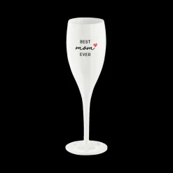 Ygo Champagneglas BEST MOM EVER 100ml Wit| Glazen