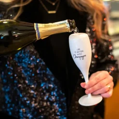 Ygo Champagneglas LIFE IS BETTER WITH 100ml Wit| Glazen