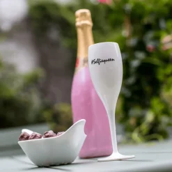 Ygo Champagneglas SELFIEQUEEN 100ml Wit| Glazen