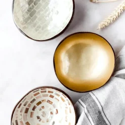 Ygo Cocosbowl NOYA Metallic Light Gold Paint| Servies
