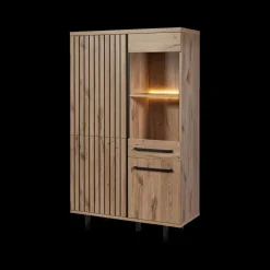 Ygo Combikast KENZO Canyon Oak B108| Vitrinekasten