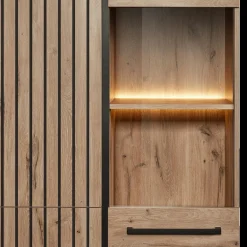 Ygo Combikast KENZO Canyon Oak B108| Vitrinekasten