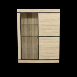 Ygo Combikast MACOUN D/glas-2D, B130| Vitrinekasten