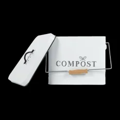 Ygo Compostemmer COMPOST 10l RH Met. Wit/Zwart| Vuilbakken