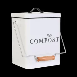 Ygo Compostemmer COMPOST 5l RH Met. Wit/Zwart| Vuilbakken