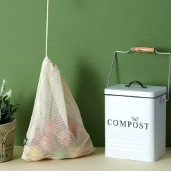Ygo Compostemmer COMPOST 5l RH Met. Wit/Zwart| Vuilbakken