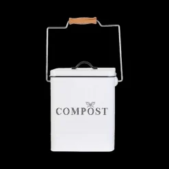 Ygo Compostemmer COMPOST 5l RH Met. Wit/Zwart| Vuilbakken