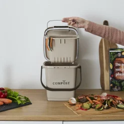 Ygo Compostemmer COMPOST Poly RH Beige| Vuilbakken