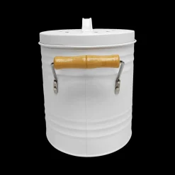 Ygo Compostemmer COMPOST Rond Met. Wit| Vuilbakken