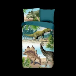 Ygo Dekbedovertrek DINO 140x220 Multi| Slaapkamer|Kinderdekbedovertrekken