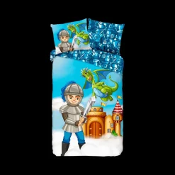 Ygo Dekbedovertrek KNIGHT Multi 140x220| Slaapkamer|Kinderdekbedovertrekken