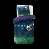 Ygo Dekbedovertrek LIVE FOOTBALL 140 Blauw| Slaapkamer|Kinderdekbedovertrekken