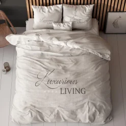 Ygo Dekbedovertrek LUXURIOUS LIVING 240 Zand| Dekbedovertrekken