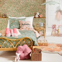 Ygo Dekbedovertrek PARURE 140 Mint/Roze| Slaapkamer|Kinderdekbedovertrekken