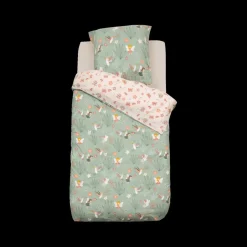 Ygo Dekbedovertrek PARURE 140 Mint/Roze| Slaapkamer|Kinderdekbedovertrekken