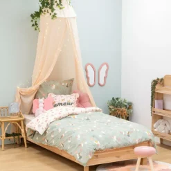 Ygo Dekbedovertrek PARURE 140 Mint/Roze| Slaapkamer|Kinderdekbedovertrekken