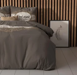 Ygo Dekbedovertrek ROYAL PALACE 240 Taupe| Dekbedovertrekken