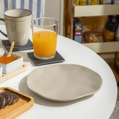 Ygo Dessertbord FEDRA Ø27 Beige| Servies