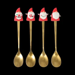Ygo Dessertvorkjes/lepels FREDLI Metaal Goud Ass.| Kerst
