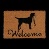 Ygo Deurmat WELCOME Hond Kokos Naturel| Tapijten