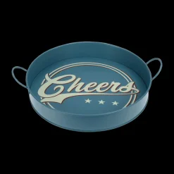 Ygo Dienblad CHEERS Met. Blauw| Tafelaccessoires